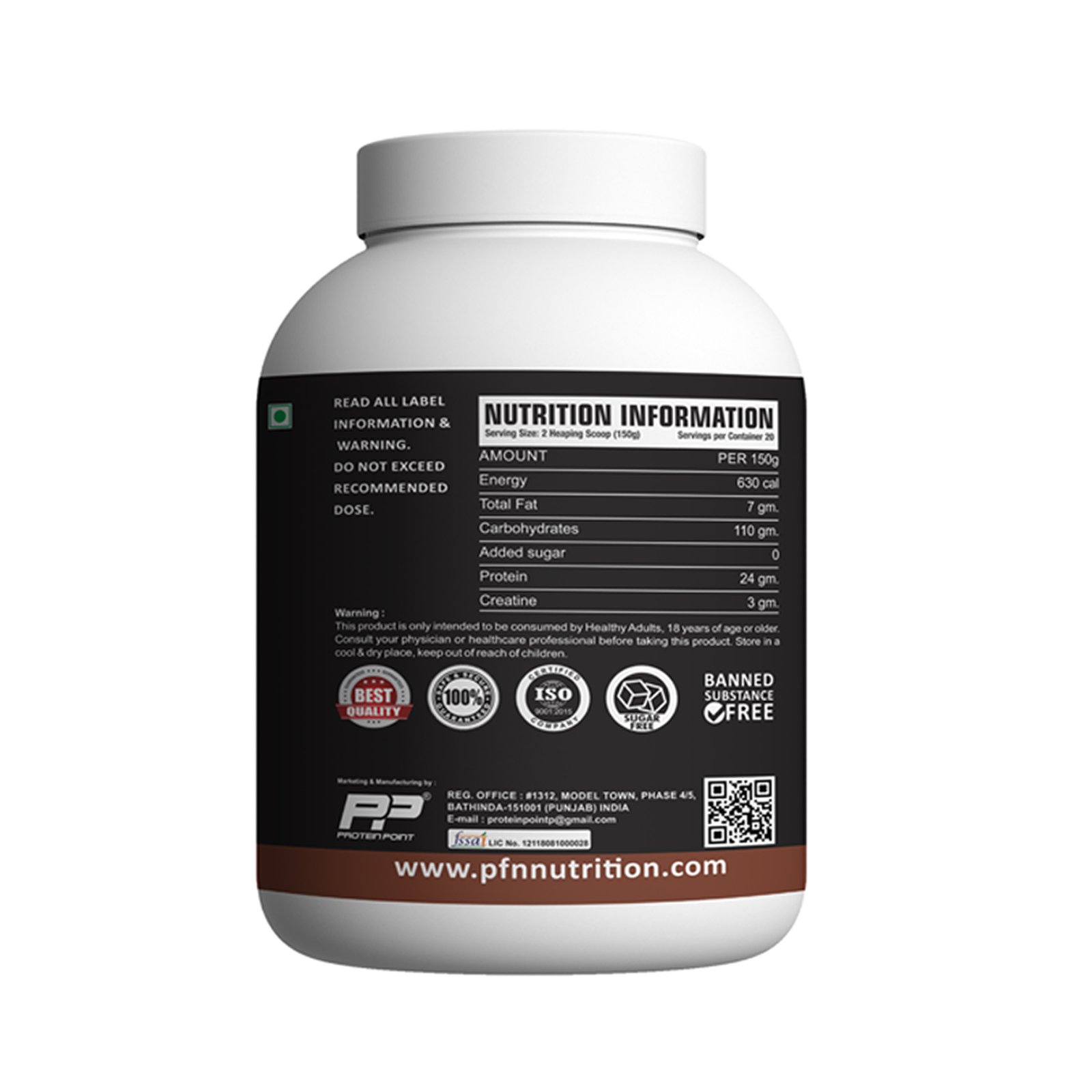 PFN MUSCLE MASS GAINER 3 KG in bathinda